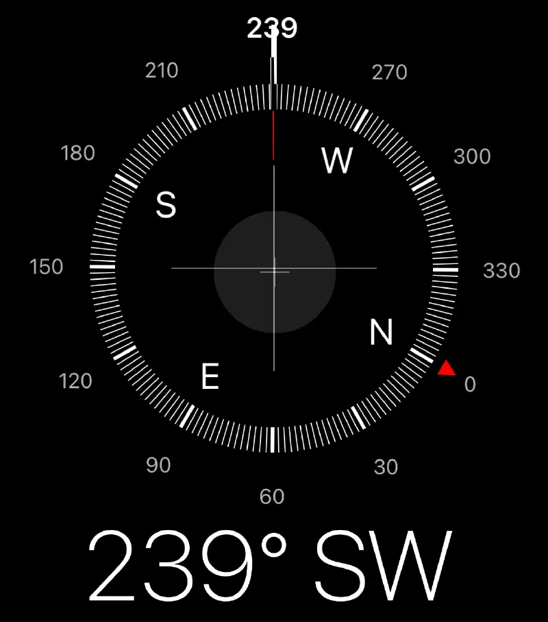Figure 3: Orientation of the EFHW at the site