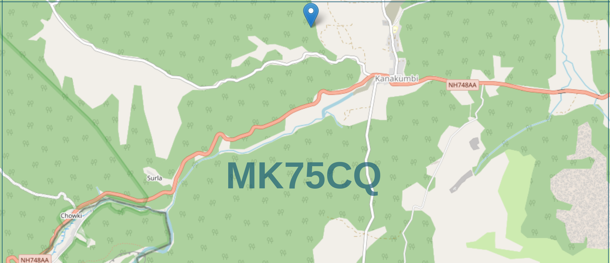 Figure 1: Location of the field site (Map courtesy: https://qsl.design)