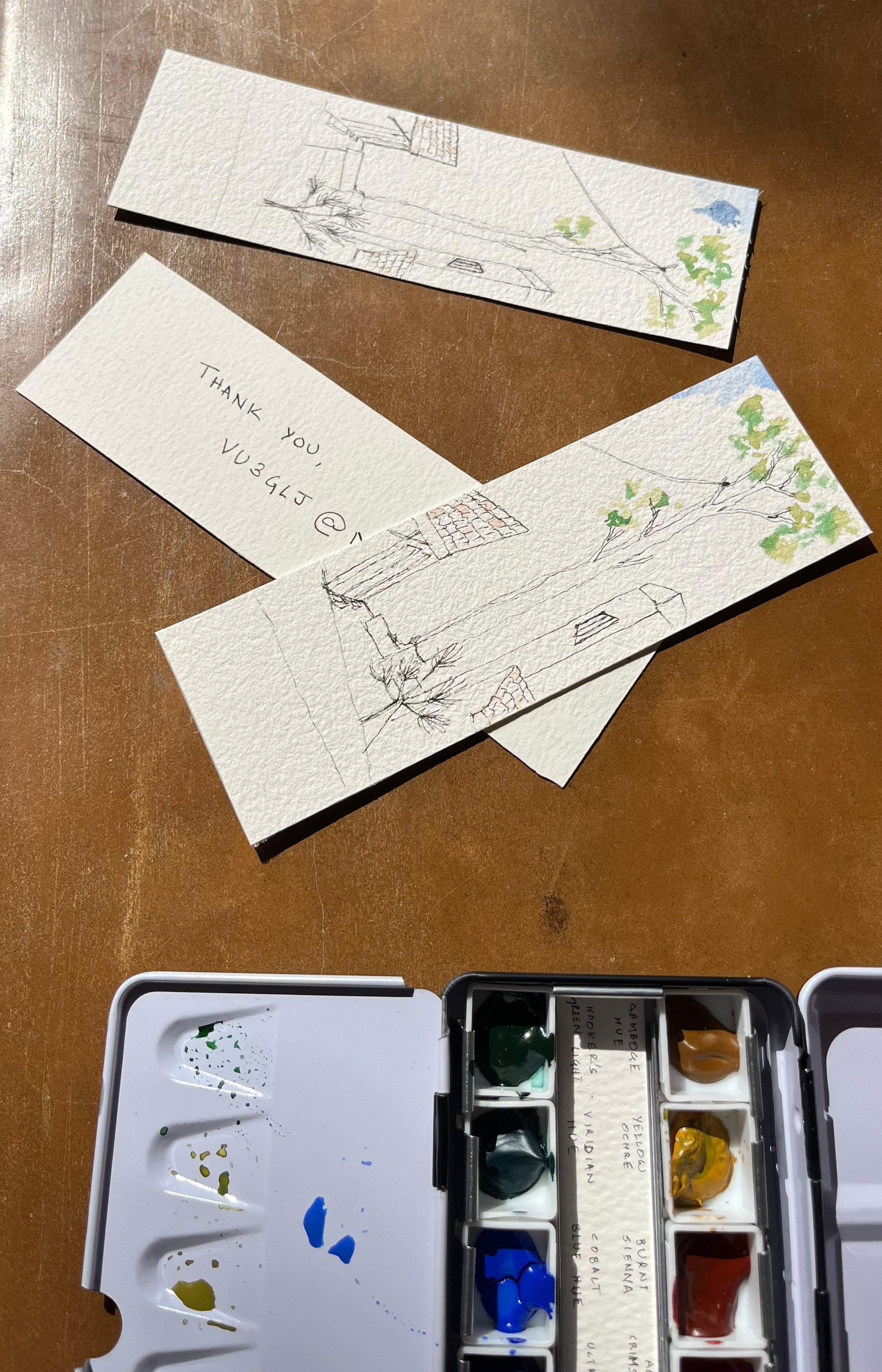 Figure 6: Bookmarks for the community project at MK81fm (Gudalur)